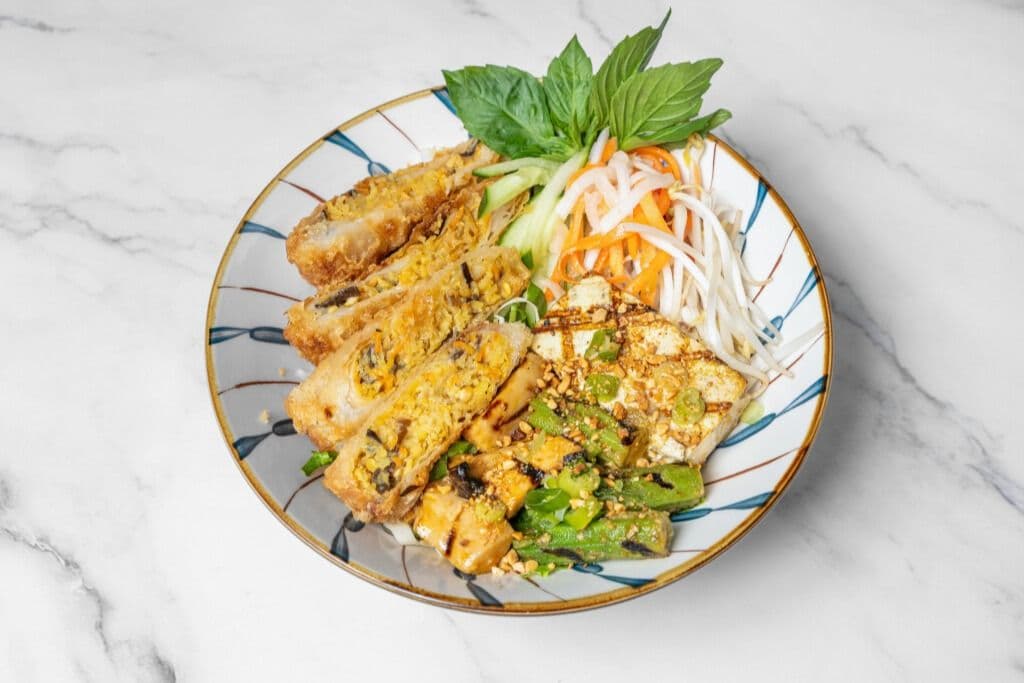 Golden Temple Vermicelli Bowl - Bun Chay Dac Biet (Vegetarian)