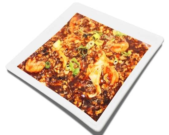 54. Crevettes et sauce à l'homard avec riz / Shrimps with Lobster Sauce with rice / 虾龙料