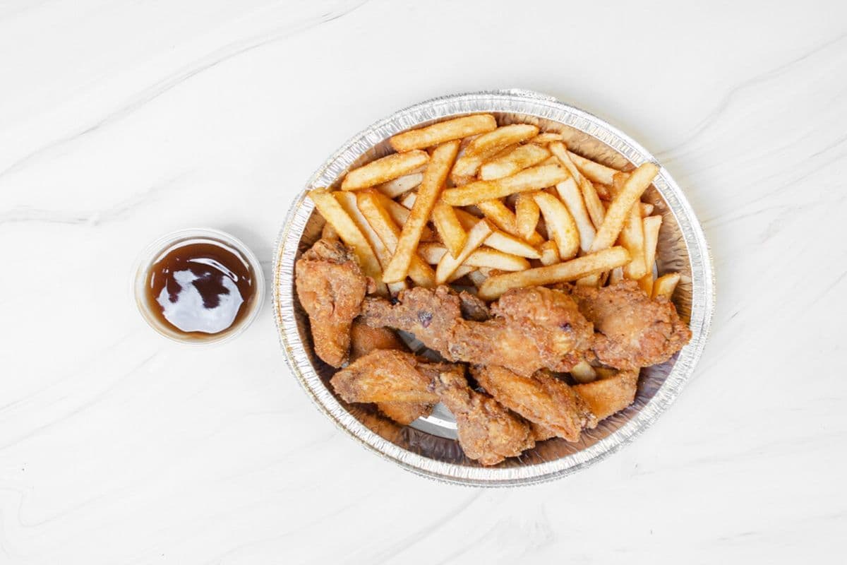 Chicken Wings & Fries(10 pcs)