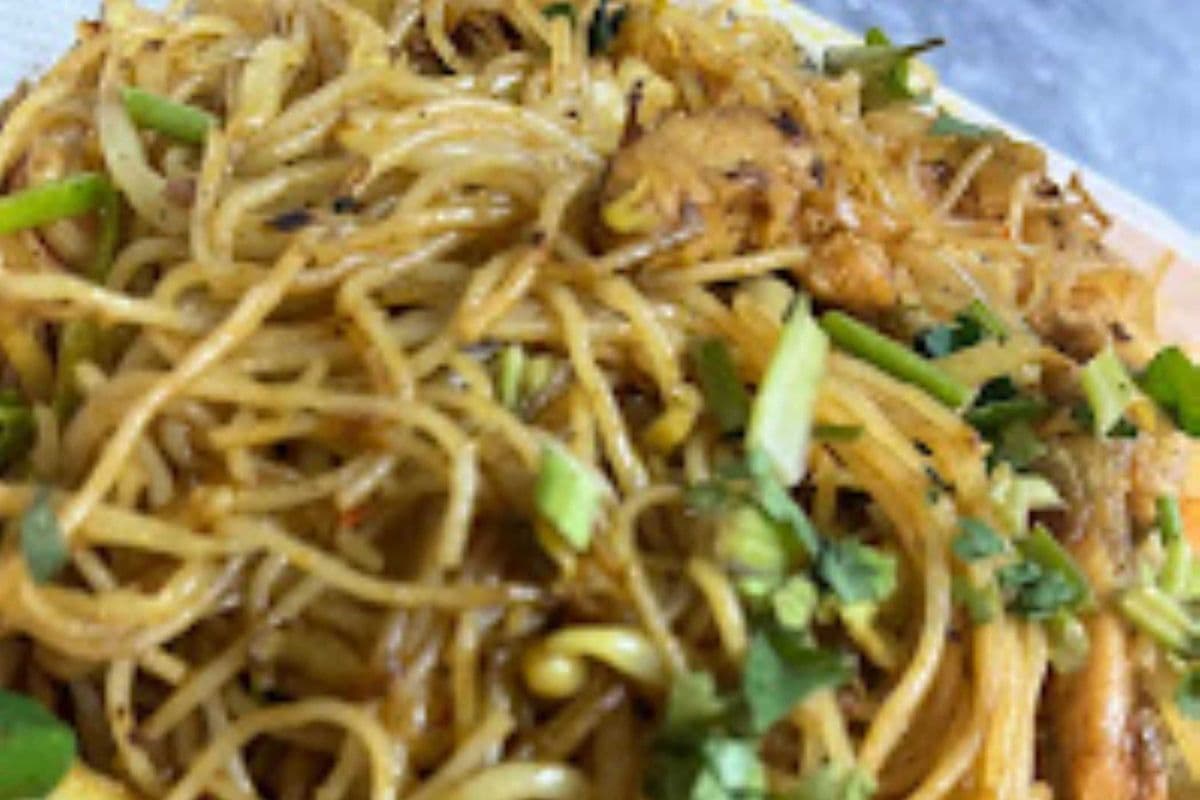 🌶Singapore Chicken and Shrimp Rice Noodle (Vermicelli)