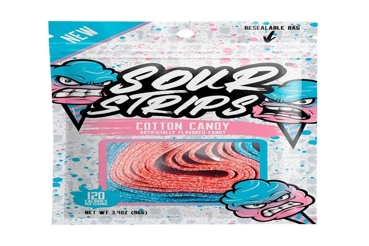 Sour Strips Cotton Candy/Dreamberry (96 g) (96g)