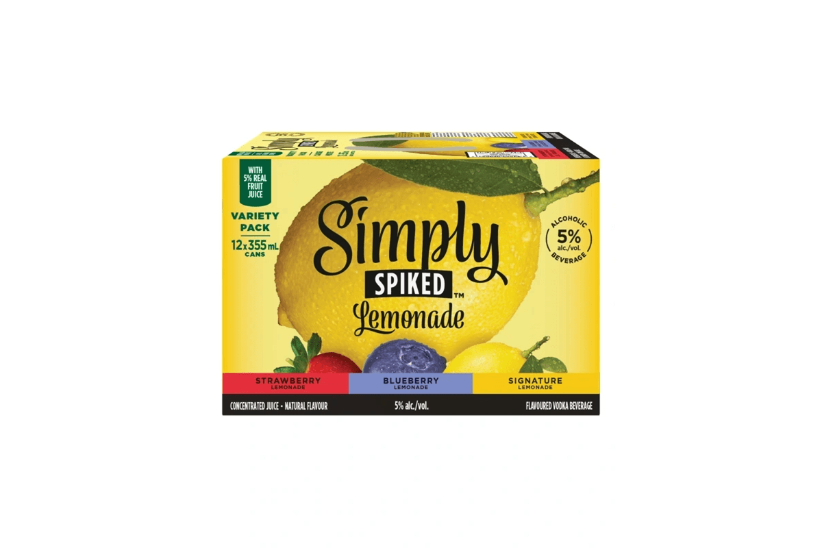 Simply Spiked Lemonade Variety Pack 355ml 12pk Can