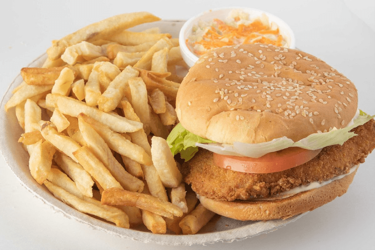 Chicken Burger Platter