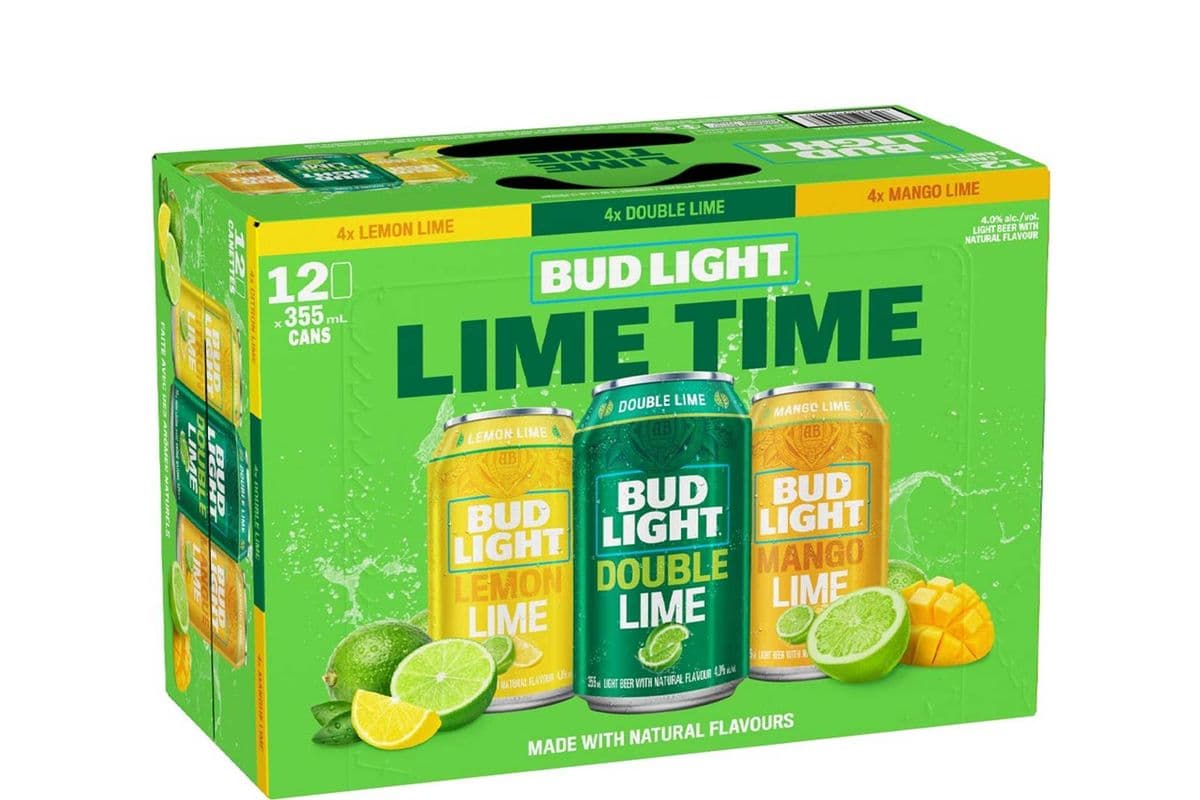 BUD LIGHT LIME TIME MIX PACK 12 CANS (12 x 355 ML)