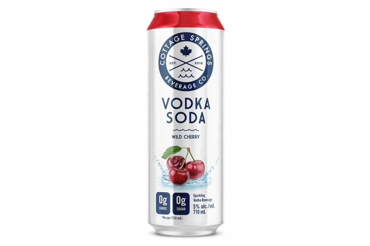 Cottage Spring Vodka Soda Wild Cherry 710ml (1 x 710)