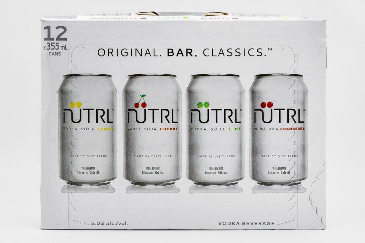 Nutrl Vodka Soda Bar Classic Mixer (12 Cans) (12 x 355 ml)