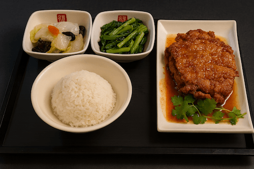 Thai Style Boneless Fried Chicken (Spicy)Set Meal / 泰式椒麻雞定食