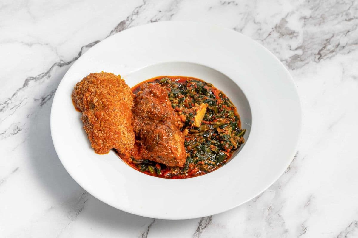 Pounded Yam Meal with Eforino