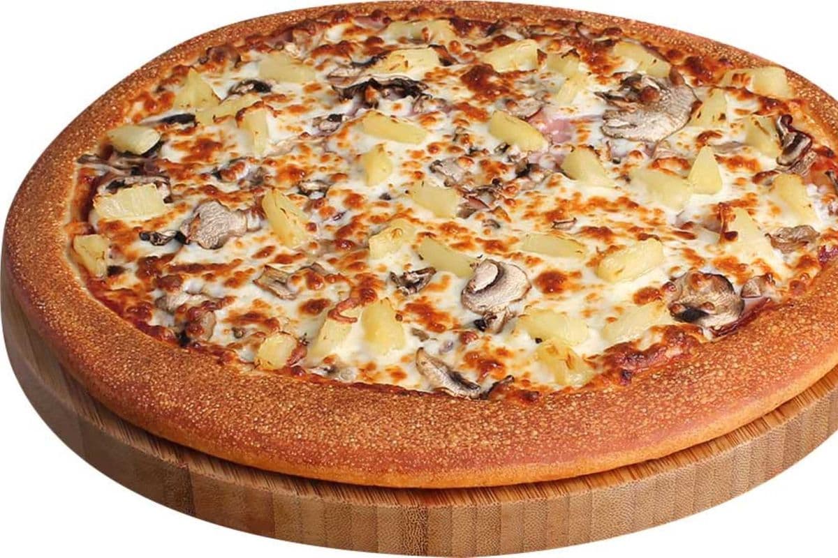 8" Ham, Mushroom, Pineapple (First Pizza)