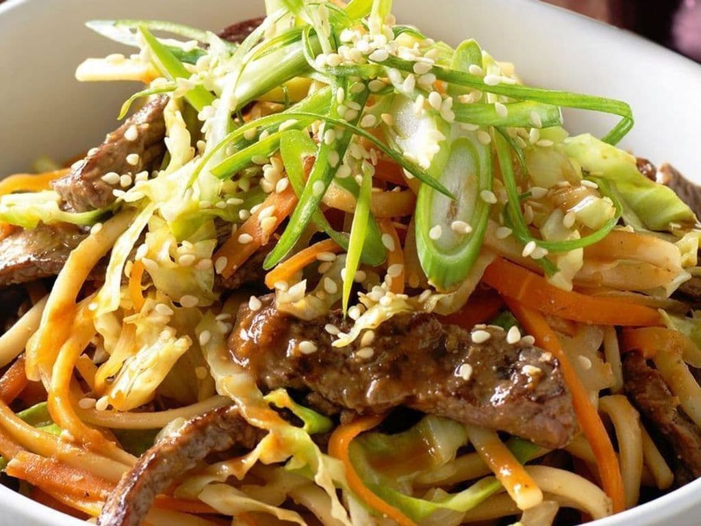 Beef Fried Udon