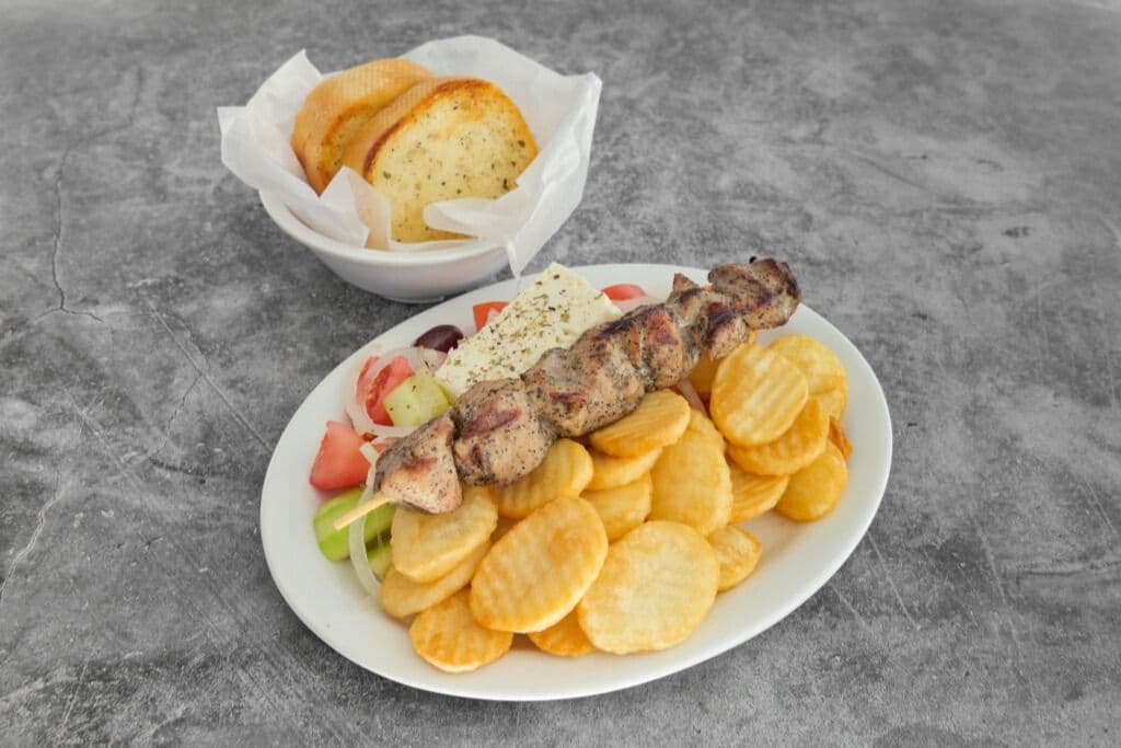 Brochette de porc Souvlaki (1 mc) / Pork Souvlaki Skewer (1 pc)