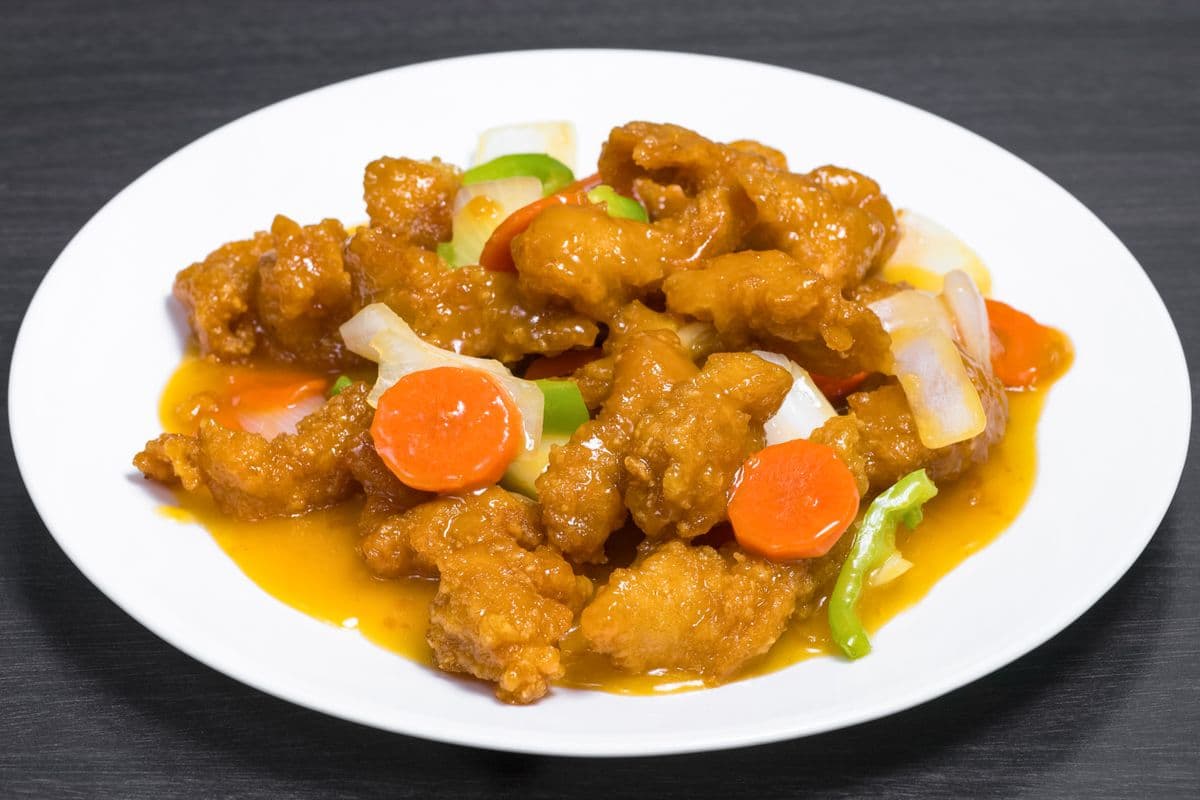 78. Orange Chicken with Chicken Ball