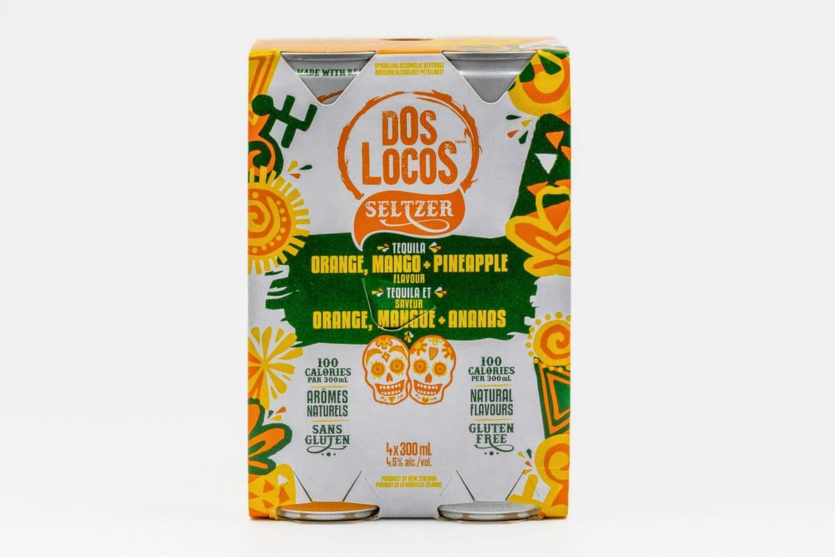 Dos Locos Orange Mango Pineapple Tequila (4 x 300 ml)