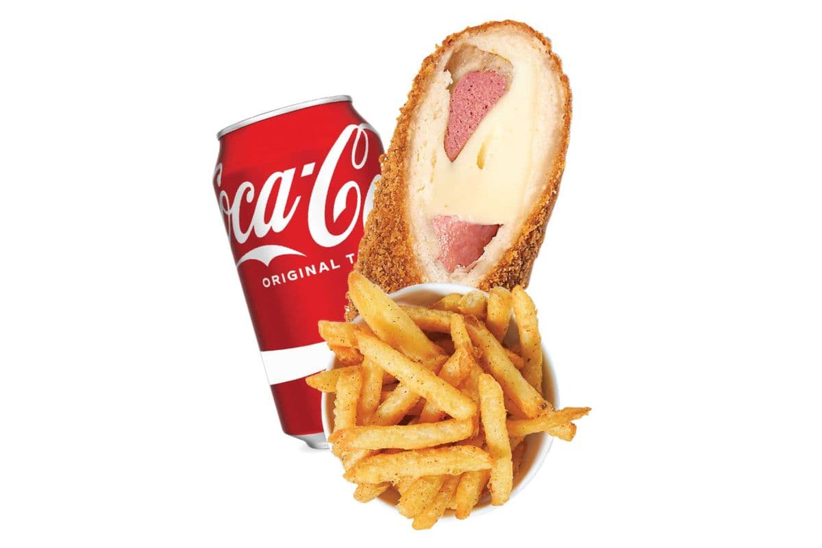 Chicken & Mozzarella Ricedog Meal Combo