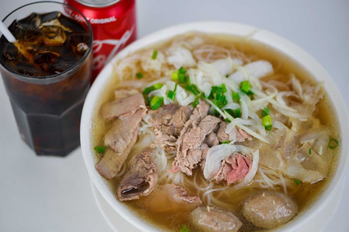 17. Deluxe Beef Noodle Soup (Rare Beef, Brisket, Tendon, Tripe and Beef Balls) - Pho Dac Biet