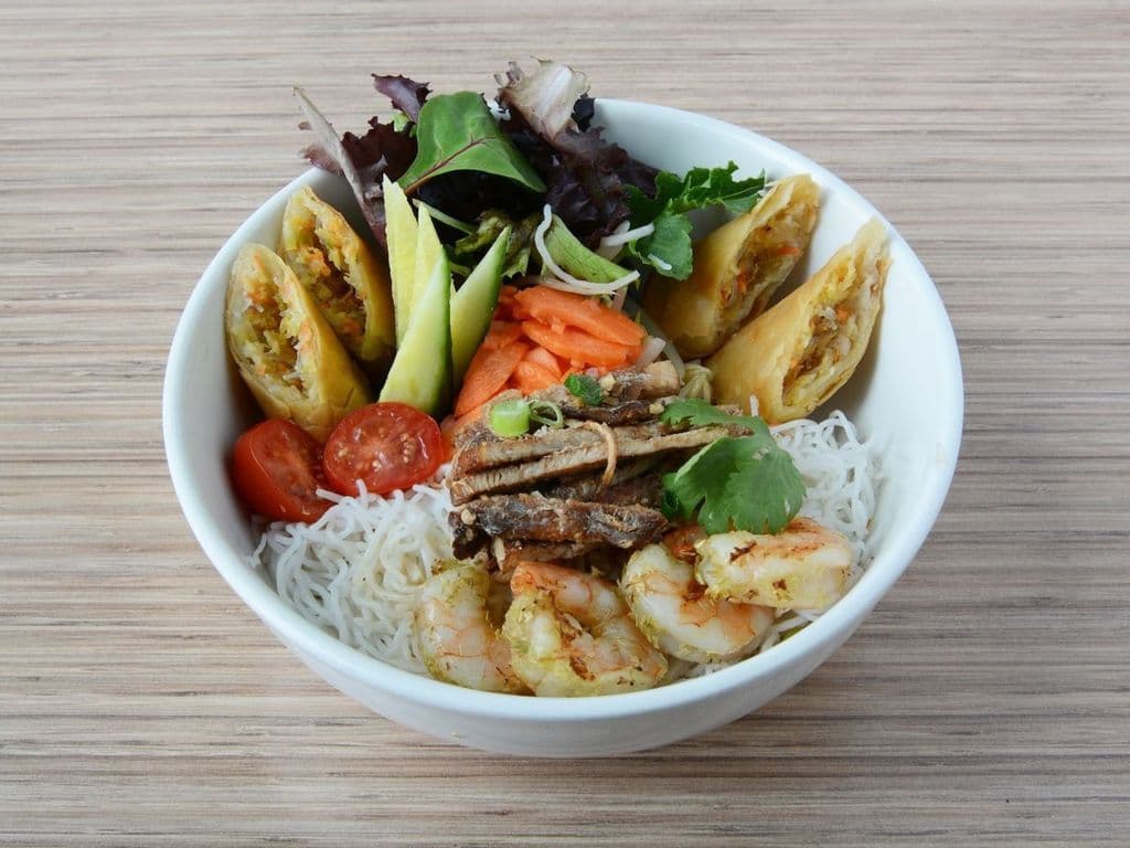 04. Lemongrass Pork & Prawns Vermicelli Bowl