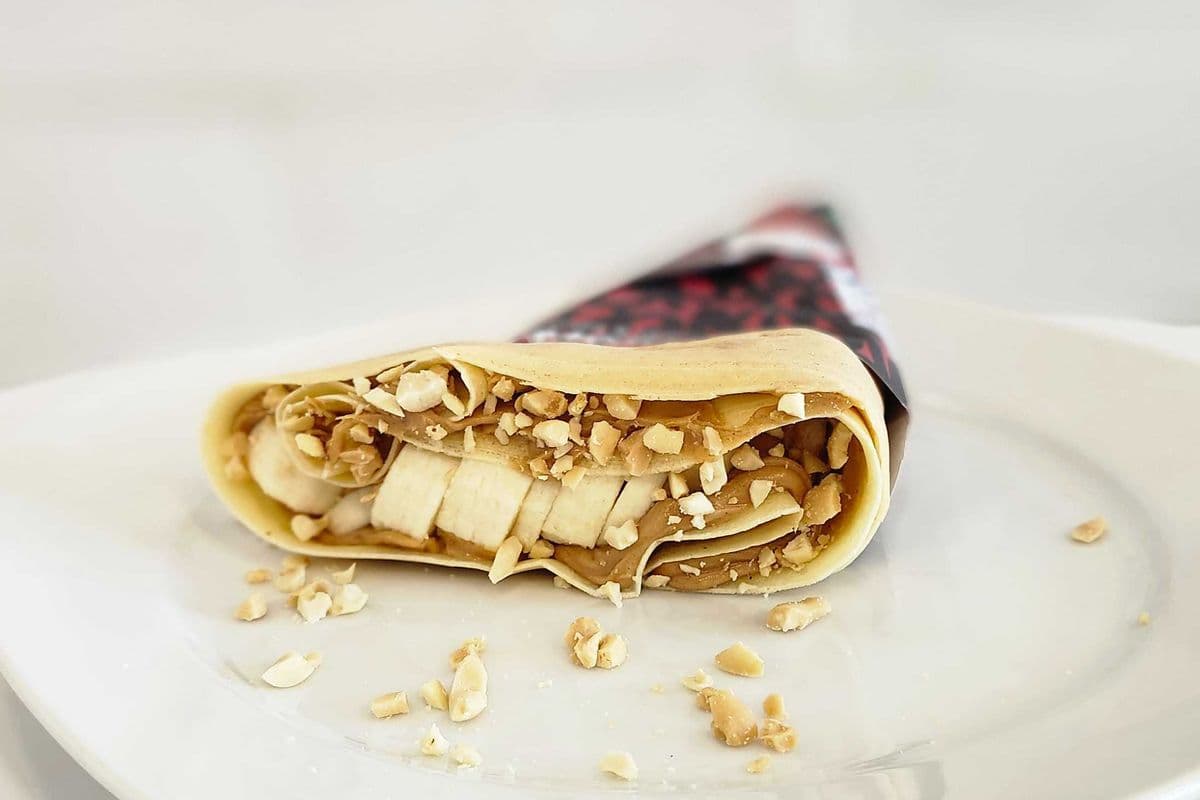 Peanut butter banana Crepes