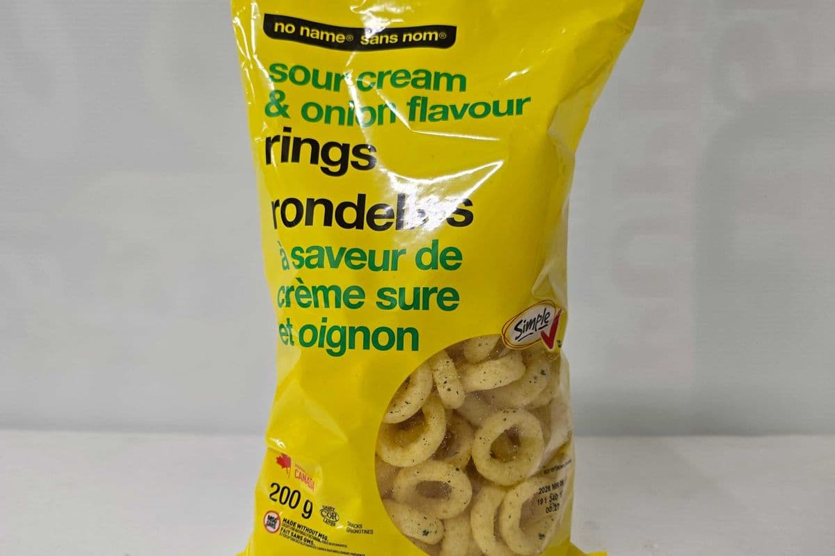 No name sour cream and onion flavour rings 200g (200g)