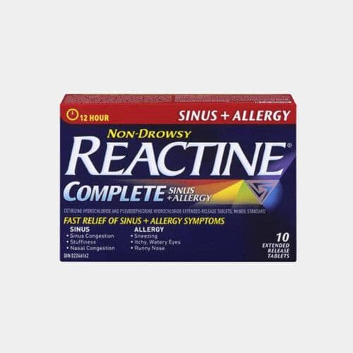 Reactine Complete (10 comprimés) / Reactine Complete (10 tablets)