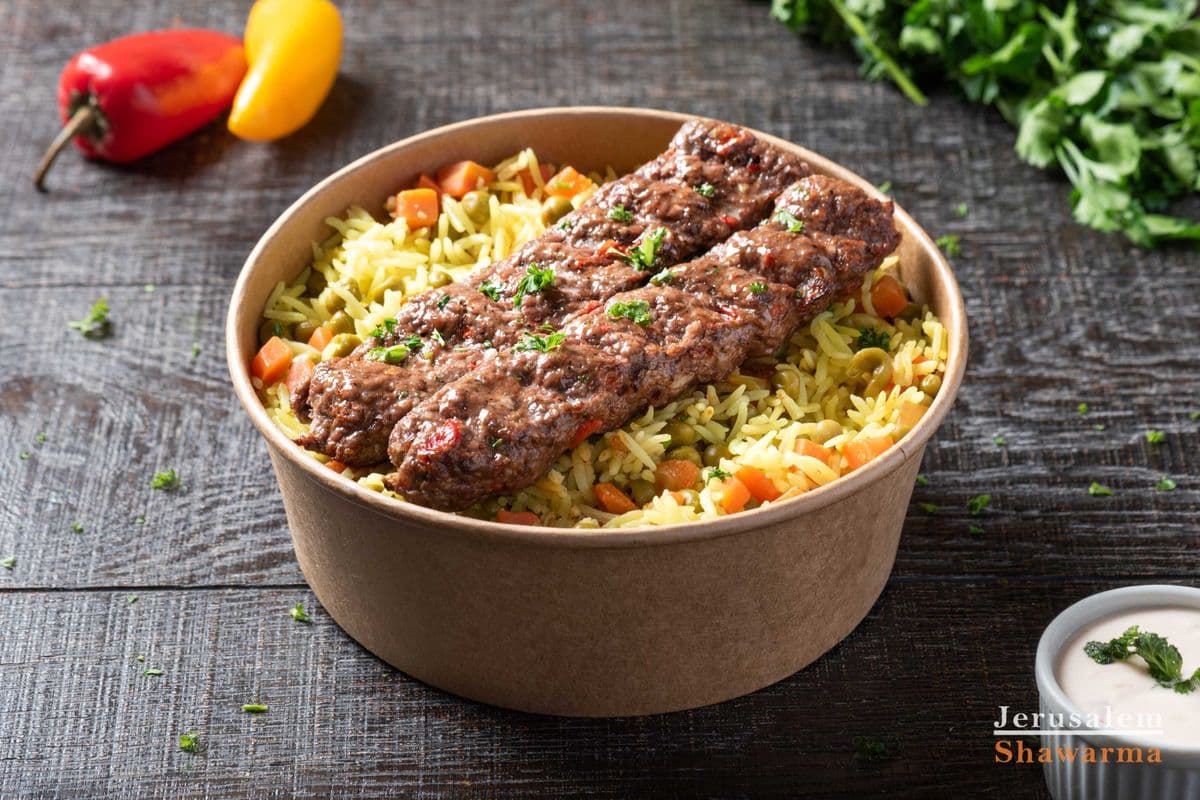 Adana Kabab Rice Bowl