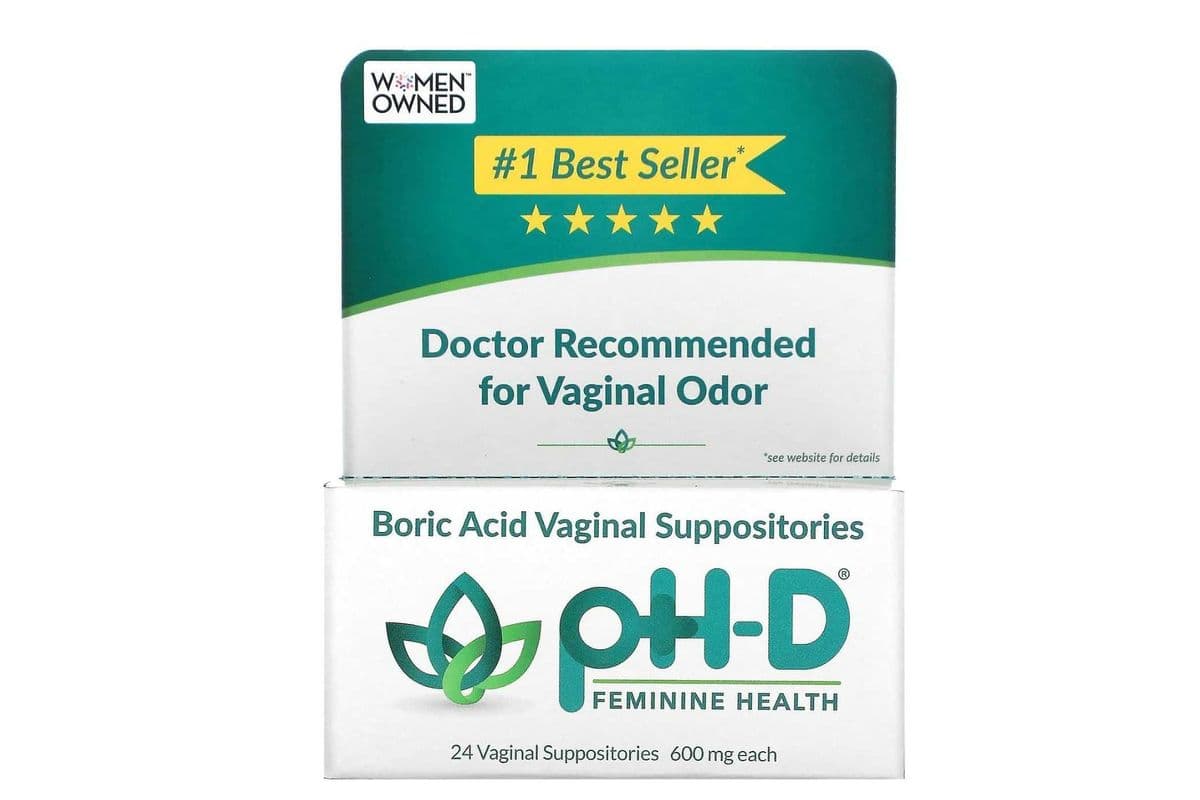 pH-D Boric Acid Vaginal Suppositories (24 count)