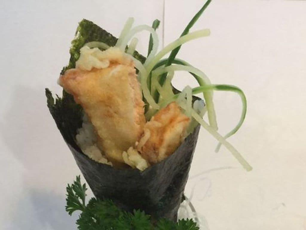 Salmon Tempura Hand Roll (1pc)