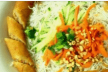 14. Vermicelli with Pork Spring Rolls