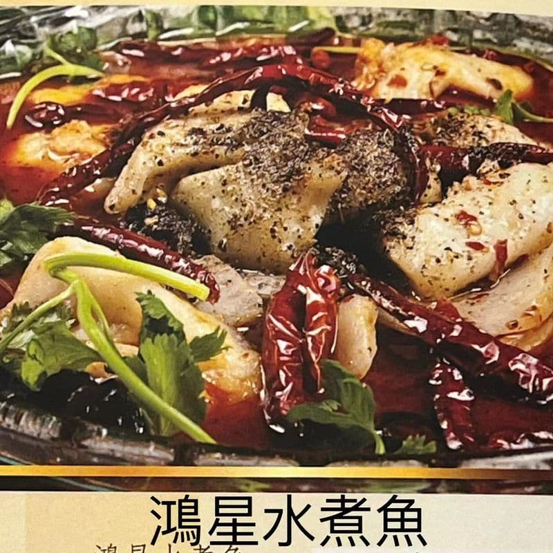 Fish Fillets in Sichuan Spicy Chili Soup / 鴻星水煮魚
