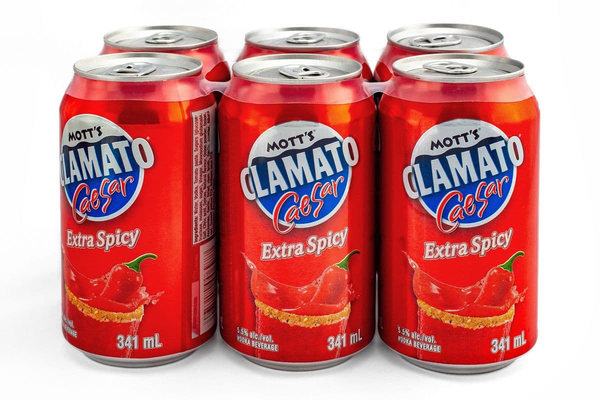 Motts Clamato Caesar - Extra Spicy (6 x 355 ml)