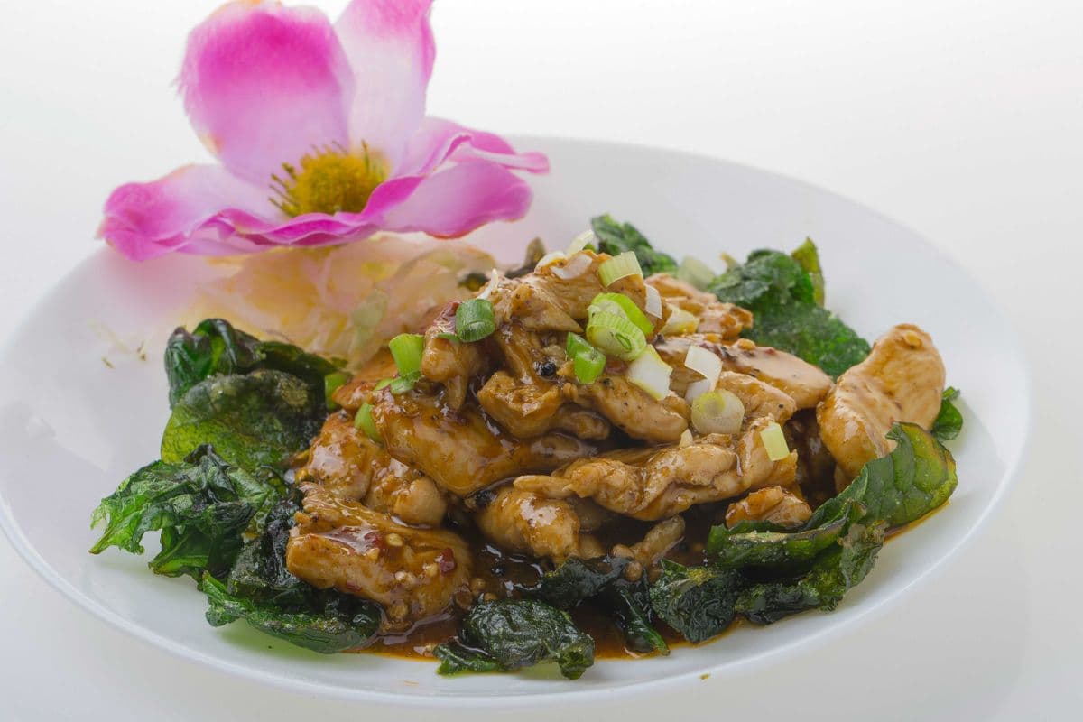 Poulet aux épinards széchuanaise / Szechuan Spinach Chicken