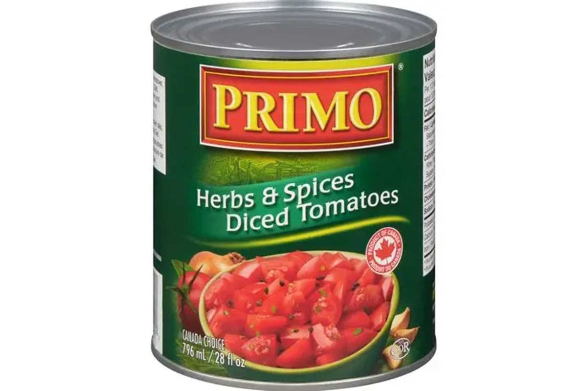 Diced tomatoes with herbs & spices