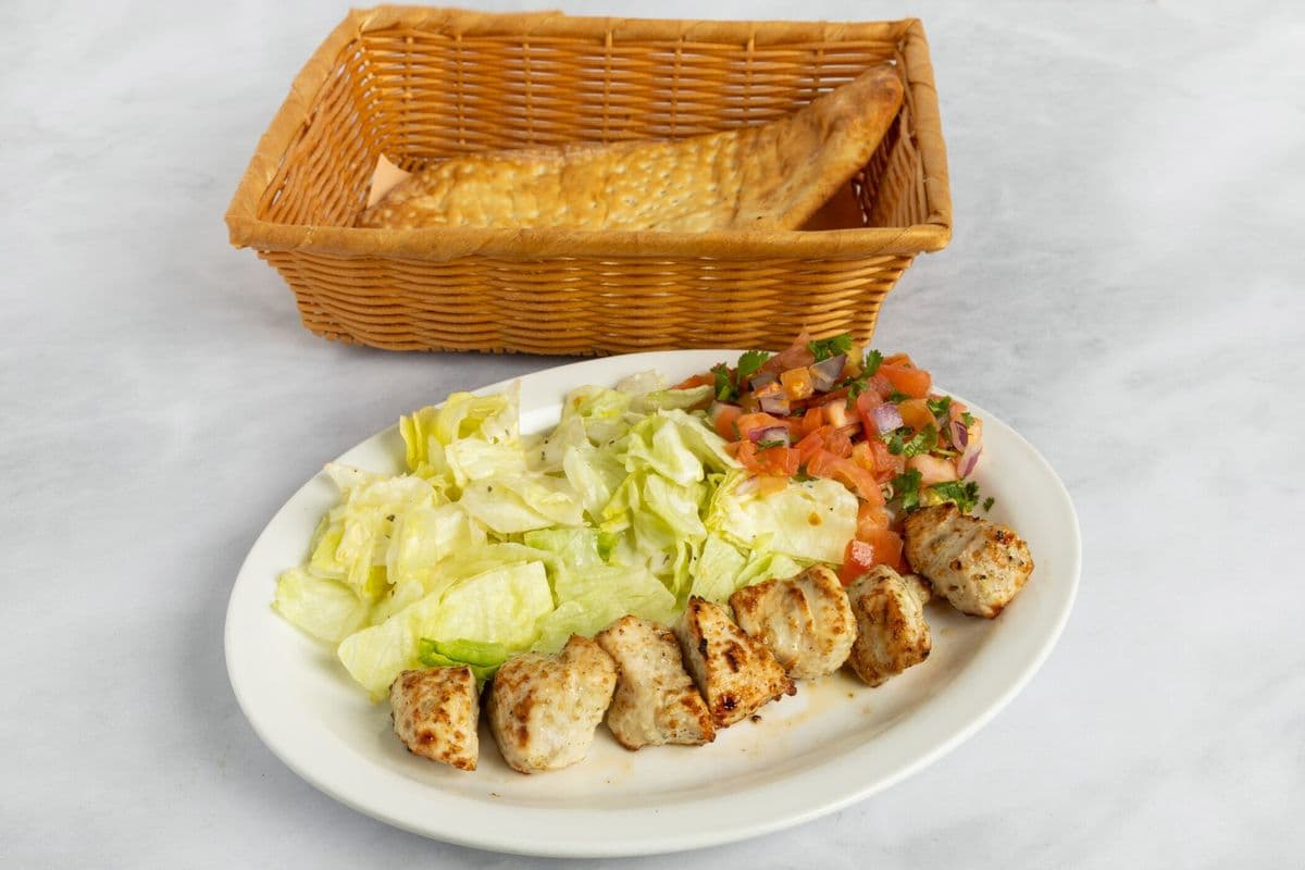 Chicken Breast Salad/Naan