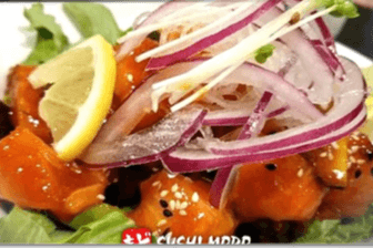 Spicy Salmon Sashimi