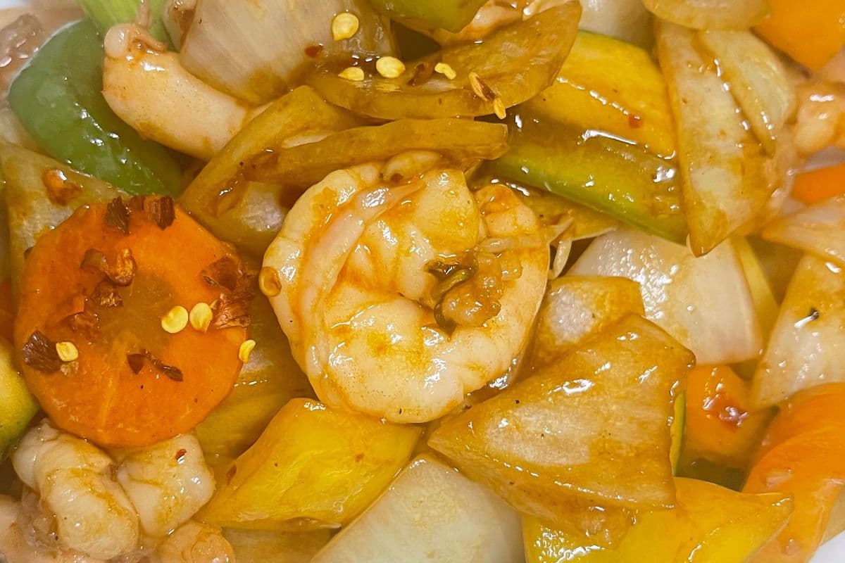 45. Szechuan Style Prawns