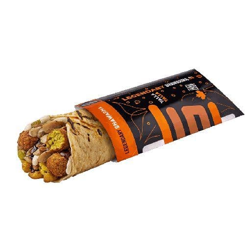 Traditional Chicken Shawarma & Falafel Wrab