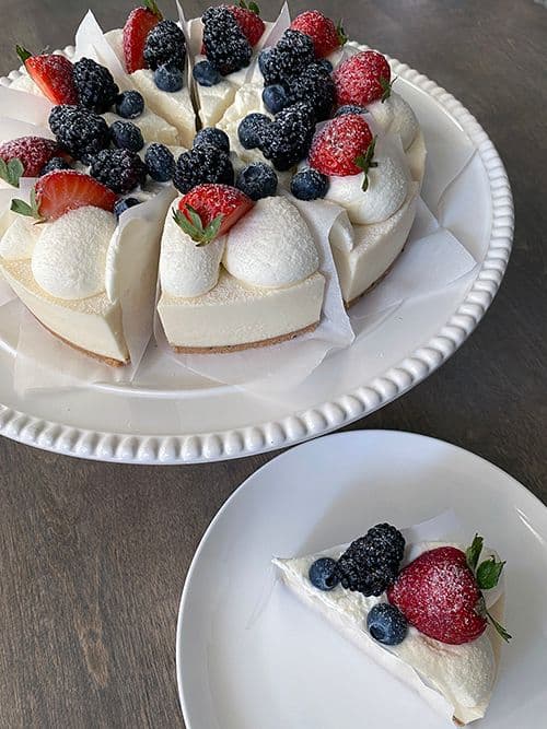 Tofu Cheesecake Slice