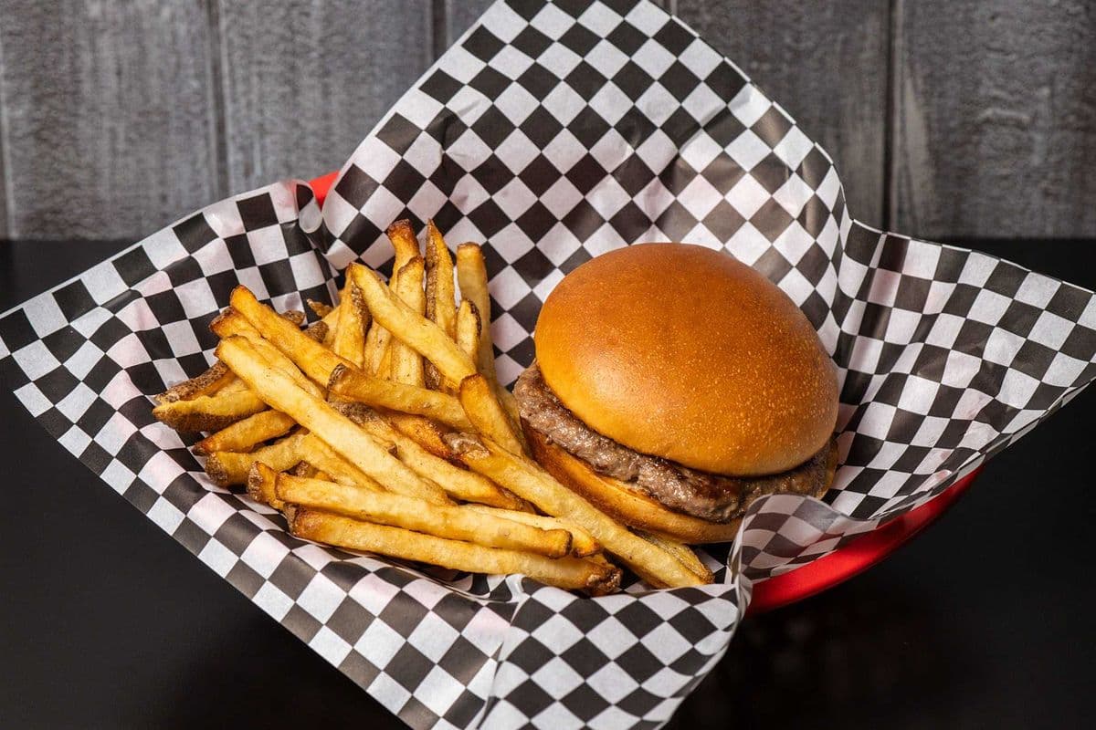 Kids' Hamburger and Fries with Mini Milkshake