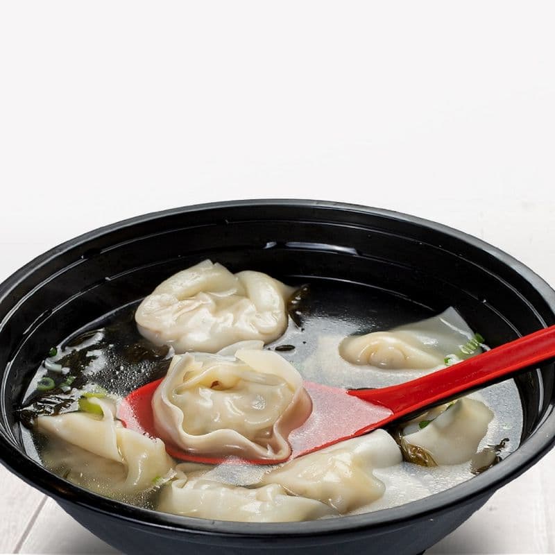 W1. Shrimp Wonton Soup (Pork, 8Pcs) / W1. 鮮蝦餛飩湯 (猪肉, 8個)