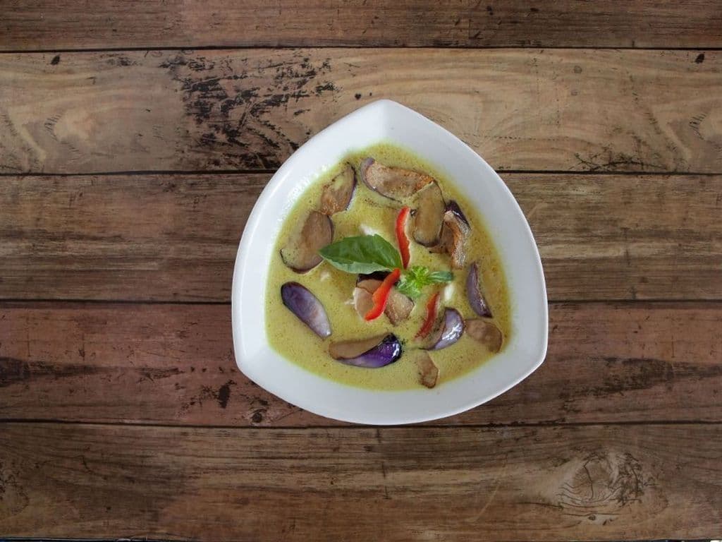 14. Green Curry with Eggplant