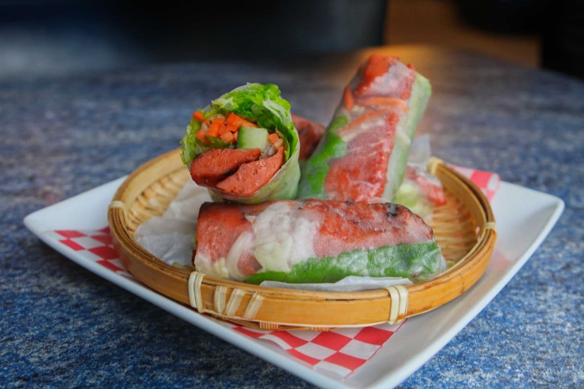 3. Minced Pork Patty Salad Rolls (2 rolls)