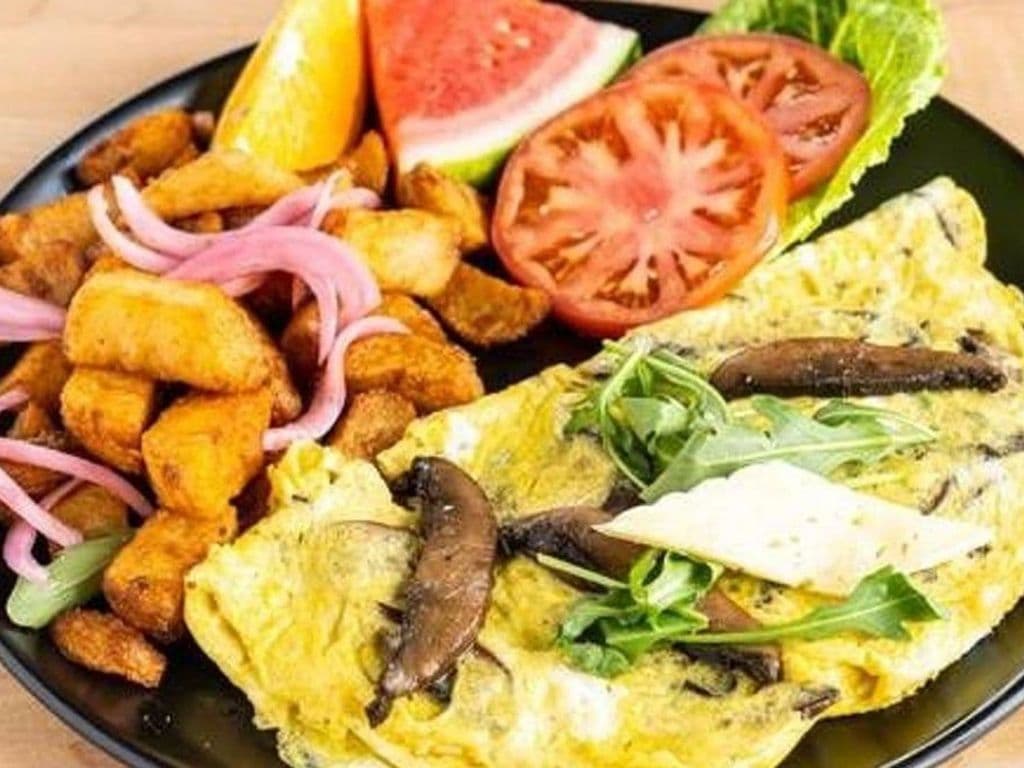 Omelette de brie et portobello / Brie and Portobello Omelette