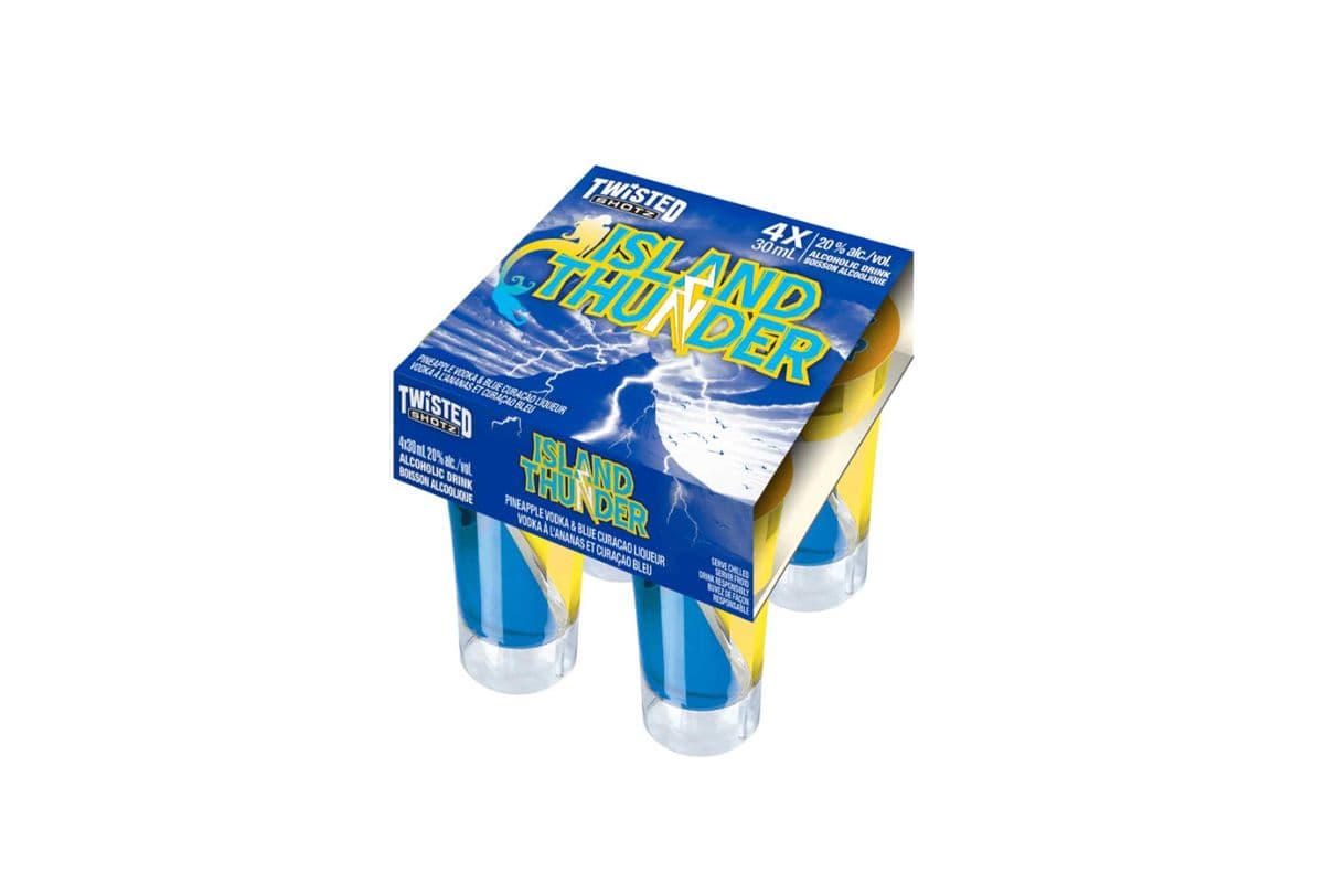 Twisted Shotz Island Thunder 4x 30ml (4 x 3o ML)