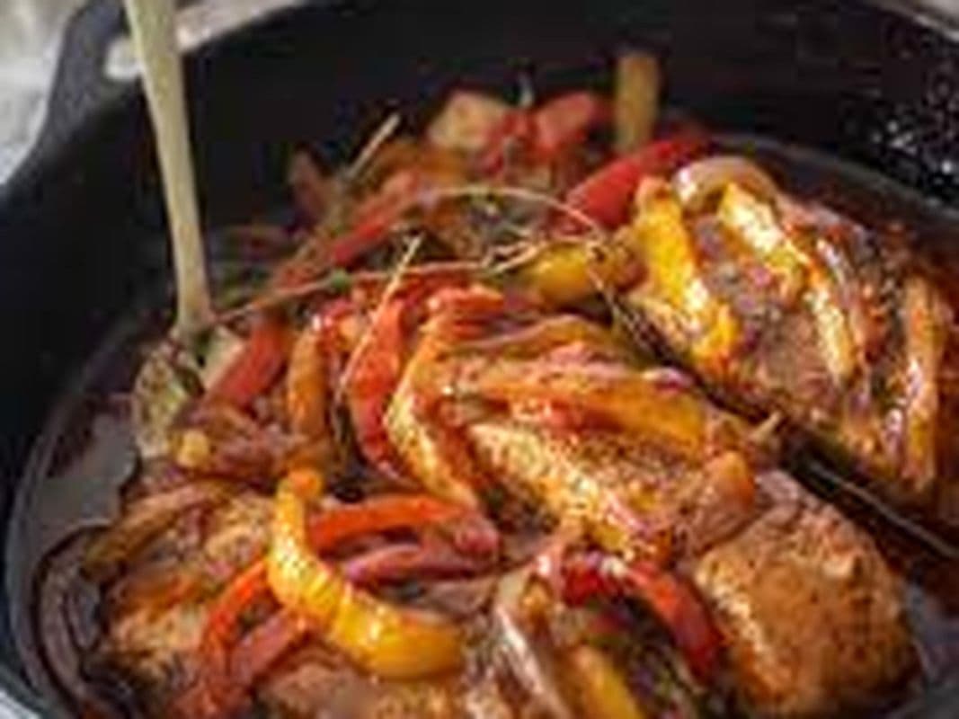 Brown Stew Salmon Meal
