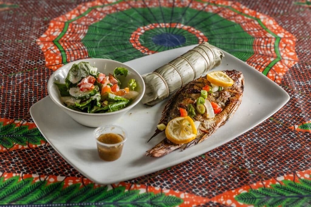 Poisson Braisé Avec Accompagnement / Braised Fish with Side
