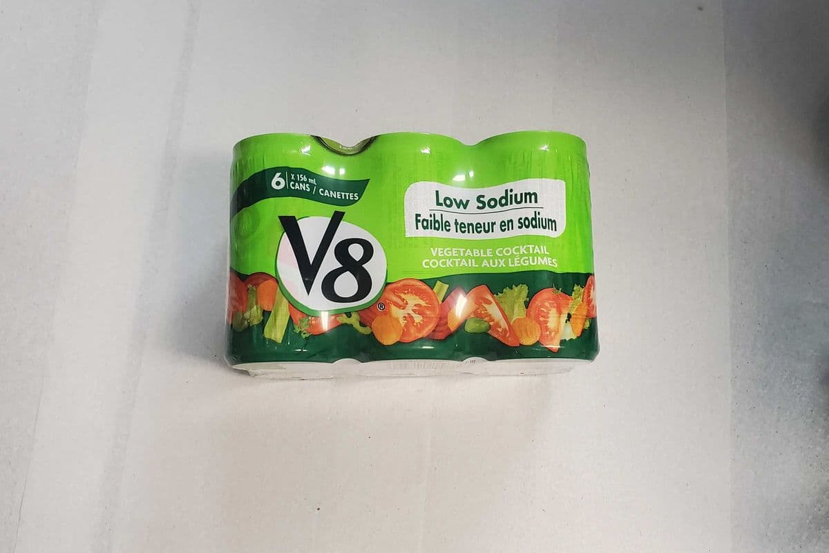 CAISSE 6 CANETTES V8 FAIBLE TENEUR EN SODIUM DE 156 ML (156 ML)