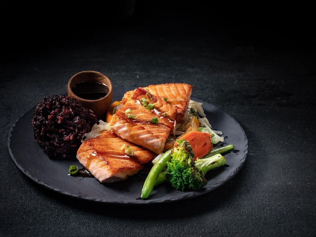 Salmon Teriyaki.