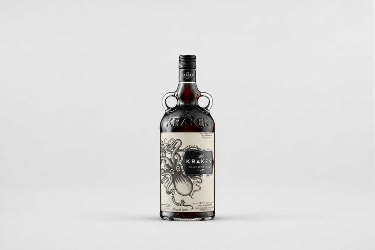The Kraken Black Spiced Rum 750ml (1 x 750ml)