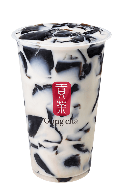 Fresh Milk with Grass Jelly