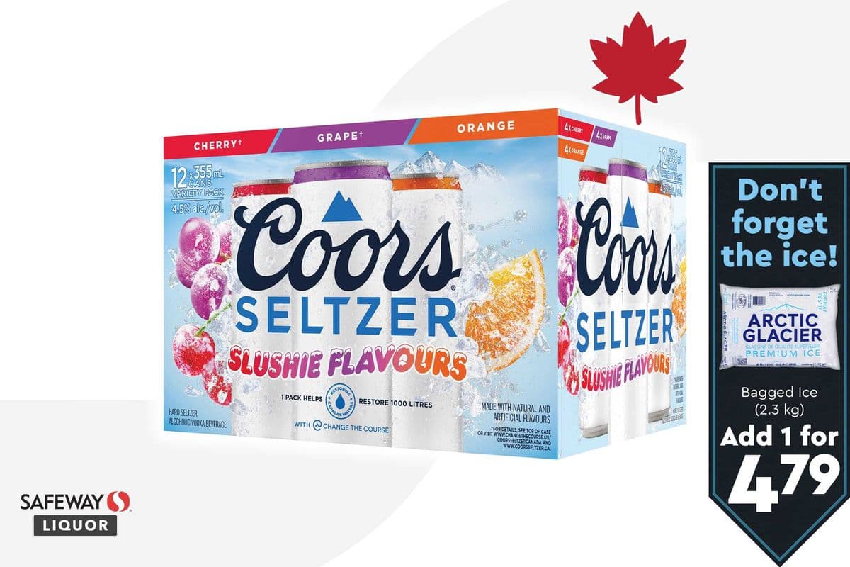 Coors Seltzer Slushie Flavours (12 x 355 ml)