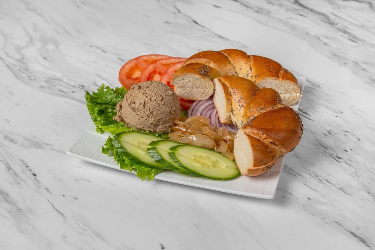 Chopped Liver Bagel Platter